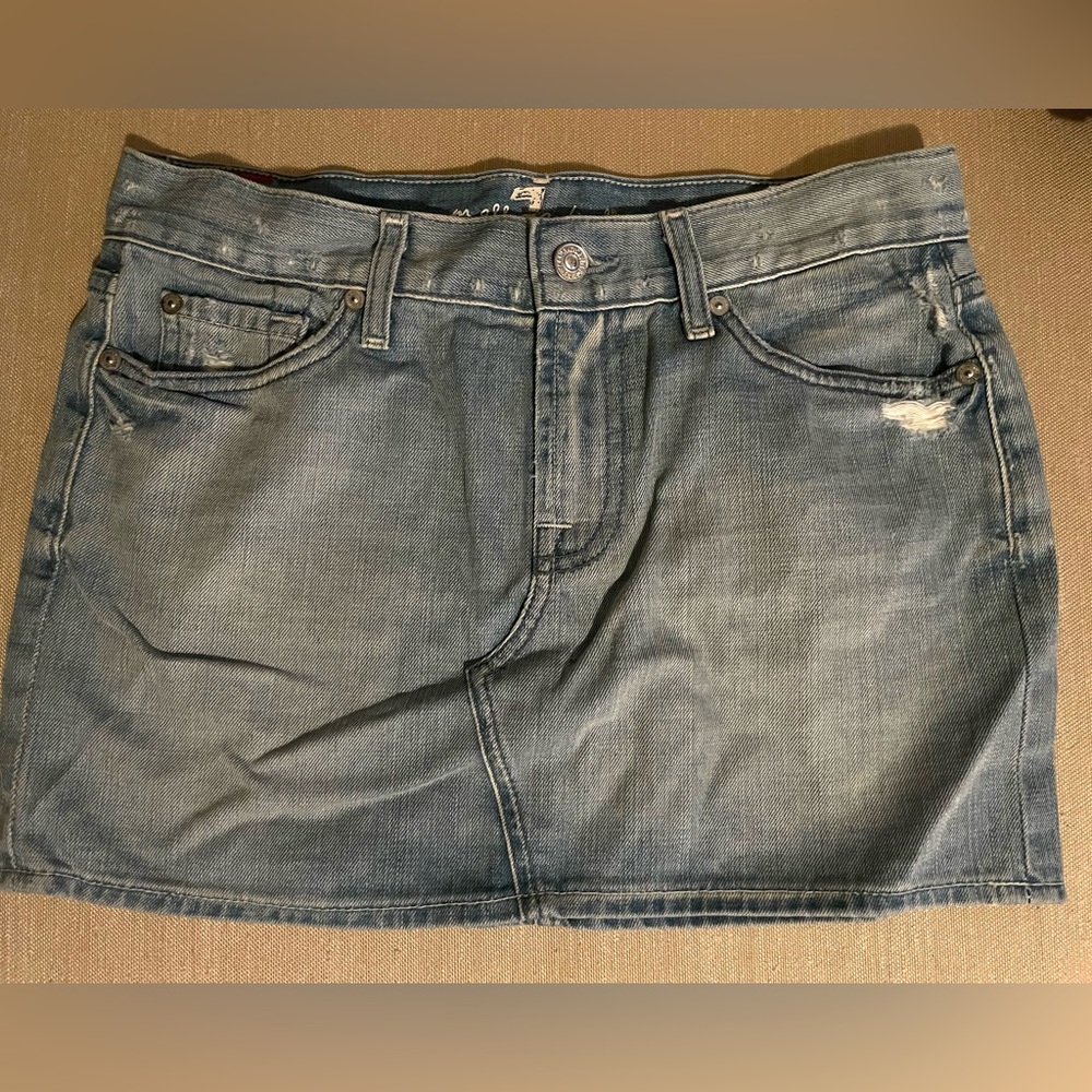 7 for all mankind Roxanne mini skirt size 26